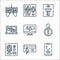 hacker line icons. linear set. quality vector line set such as phishing, fraud, access, bitcoin, caution, alert, data theft,