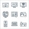 hacker line icons. linear set. quality vector line set such as phishing, programming, access, malware, access, programming, wifi,