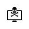Hacker Logo Design, Cyber attack icon