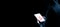 Hacker tablet cyber security. Digital mobile phone in hacker man hand isolated on black banner. Internet web hack
