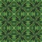 Had drawn linear green vector pattern