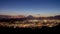 Hadano city night scape view with mountain Fuji