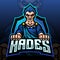 Hades esport logo mascot design