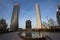 Hadid tower and Isozaki tower in Milan `City Life` district in Tre Torri place, Milan, Italy