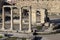 Hadrian Library, remains of Roman Emperor Hadrian building in antique times, Athens, Greece