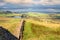 Hadrian`s Wall winds down to Steel Rigg