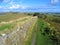 Hadrians Wall, Northumberland National Park, Great Britain