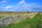 Hadrians Wall in Northumberland National Park, Northern England, Great Britain