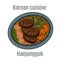 Haejangguk. Traditional Korean soup, the broth made from ox bones, is added such as napa cabbage, white radish, soybean sprouts,