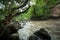 Haewsuwat waterfall at Khao Yai National Park, Thailand.The Wor