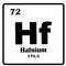 Hafnium element chemistry icon