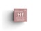 Hafnium. Transition metals. Chemical Element of Mendeleev\\\'s Periodic Table. 3D illustration