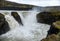 Hafragilsfoss is the very powerful waterfall on Iceland