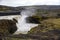 Hafragilsfoss is the very powerful waterfall on Iceland