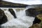 Hafragilsfoss is the very powerful waterfall on Iceland