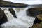 Hafragilsfoss is the very powerful waterfall on Iceland