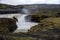 Hafragilsfoss is the very powerful waterfall on Iceland