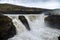 Hafragilsfoss is the very powerful waterfall on Iceland