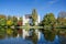 Hagenau castle with pond, Upper Austria