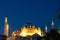 Hagia Sophia or Ayasofya at night. Travel to Istanbul background photo