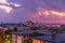 Hagia Sophia, the Bosphorus and the roofs of Istanbul, evening photo