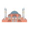 Hagia Sophia illustration. Istanbul (Turkey)