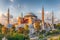 Hagia Sophia in Istanbul, Turkey, wonderful sunny view