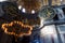 Hagia Sophia museum interior in Istanbul, Turkey. Hagia Sophia is the greatest monument and biggest Orthodox church of Byzantine