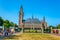 THE HAGUE, NETHERLANDS, AUGUST 7, 2018: Vredespaleis, seat of the international court of justice, in the hague, netherlands