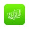 HAHA, comic text sound effect icon digital green