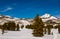 Hahn`s Peak from Steamboat lake State park in the Winter