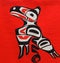 Haida Art Quilt With Traditional Eagle