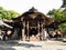 Haiden hall of Takeda Shrine, a Shinto shrine dedicated to the spirit of