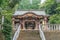 Haiden (Worship hall) and stairs of Kitazawa Hachiman Jinja