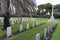 HAIFA, ISRAEL - 21 October 2018: Graveyard for British soldiers who died during the British mandate 1918-1948 , in downtown Haifa