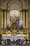 Haifa, Israel, January 26, 2020: Interior and altar at the famous Stella Maris church in Haifa