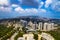 Haifa, Israel - June 2018: Panoramic view of Haifa - downtown, residential and university buildings in a sunny summer day from