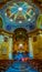 HAIFA, ISRAEL, SEPTEMBER 11, 2018: Interior of stella maris monastery in Haifa, Israel