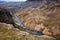 Haifoss waterfall Valley