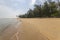 Haikou beach and sea, palms Hainan, China