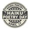 Haiku Poetry Day stamp