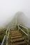 Haiku Stairs to Heaven to Koolau mountain in Oahu island, Hawaii