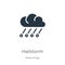 Hailstorm icon vector. Trendy flat hailstorm icon from meteorology collection isolated on white background. Vector illustration