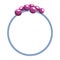 Hair accessorie headband. Illustration of accessory for care and clip hairnine. Woman hair fashion item. Elastic band or