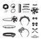 Hair Accessories Objects Set
