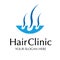 Hair clinic vector logo color style isolated