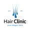 Hair clinic vector logotype color style