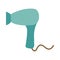 Hair dryer for drying dog or cat hair. Accessories for pets. Shop concept