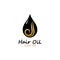 hair oil essential logo with drop oil and hair logo symbol-