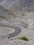 Hair pins at Cristo Redentor pass in Chile